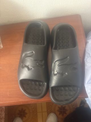 Chanclas Lacoste Negras Talla 45