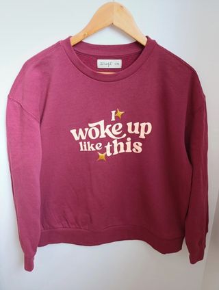Sudadera Mr Wonderful I woke up like this Talla XL