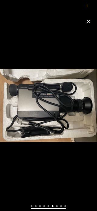 Cámara Vídeo Hitachi súper 8 8mm VHS Retro 80s