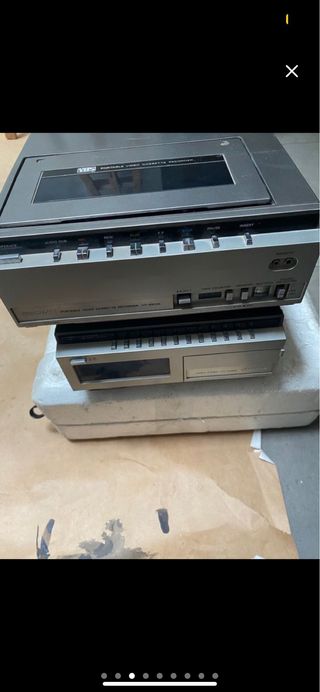 Cámara Vídeo Hitachi súper 8 8mm VHS Retro 80s