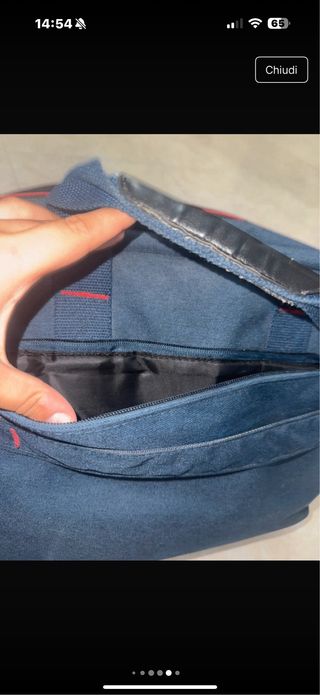 Cartella porta computer Pepe Jeans blu