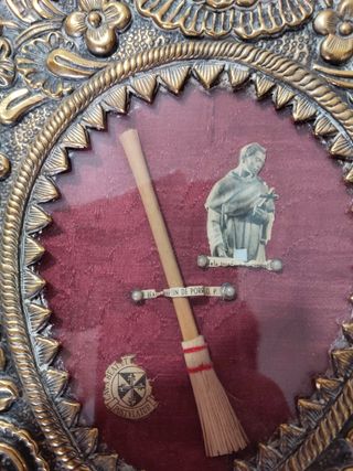 Relicario 24cm. antiguo San Martín de Porres