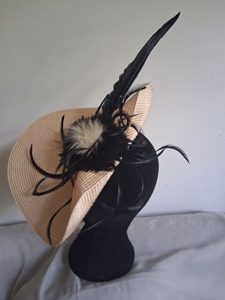 Tocado/pamela boda, fiesta, ceremonia, evento
