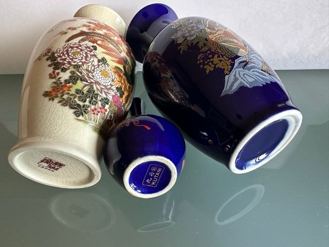 Jarrón de cerámica con diseño de aves