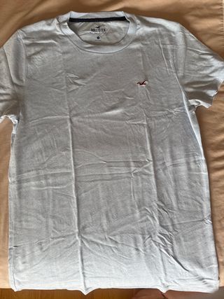Camiseta Hollister Gris Talla S