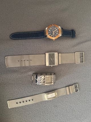 2 Relojes Guess, 1 Calvin Klein,1 Tommy Hilfiger