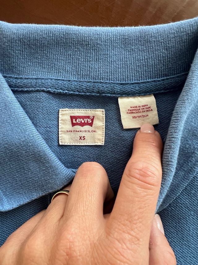 Polo Levi's Homem Azul Tamanho XS