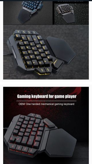 Teclado Gamer Ergonómico 35 Teclas