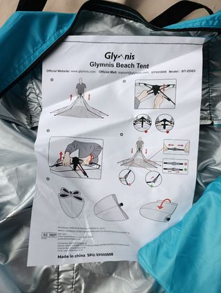 Tenda da Spiaggia Glymnis Blu