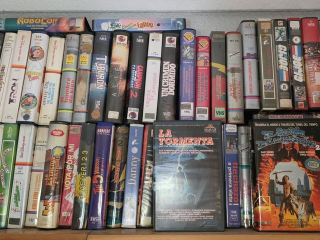 Lote Películas VHS Alquiler Videoclub