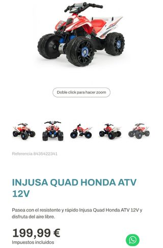 Quad Injusa Honda 12V Infantil