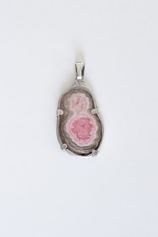 Dije de Plata Ley 925 con Estalactita de Piedra