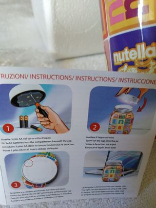 Kinder & Nutella lampada nuova