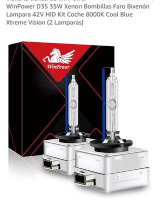 WinPower D3S 35W Xenon 2 Bombillas Faro Bixenón