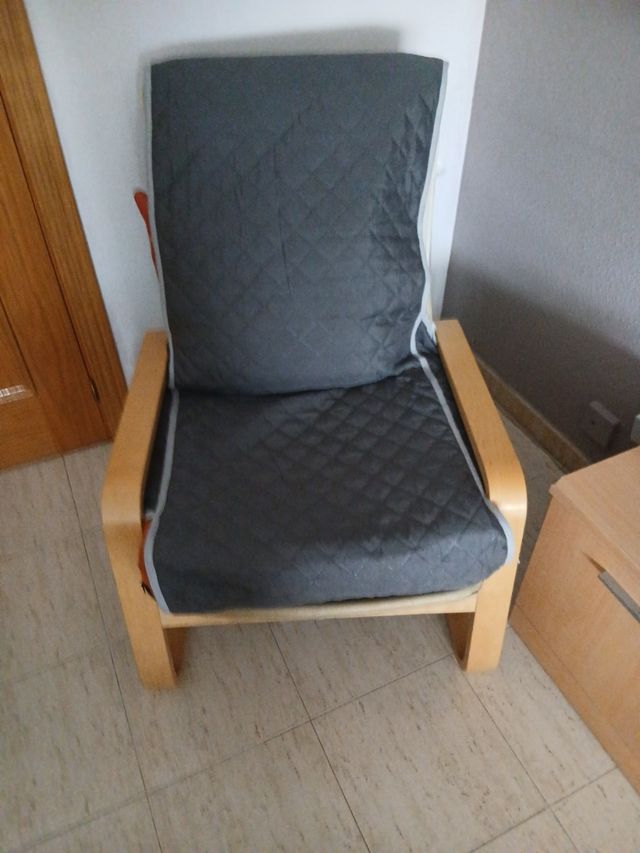 Silla Ikea Madera Beige