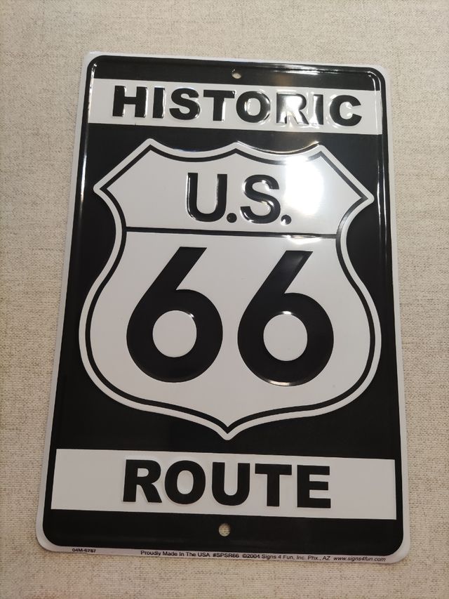 Placa Decorativa Historic U.S. Route 66