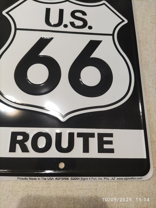 Placa Decorativa Historic U.S. Route 66