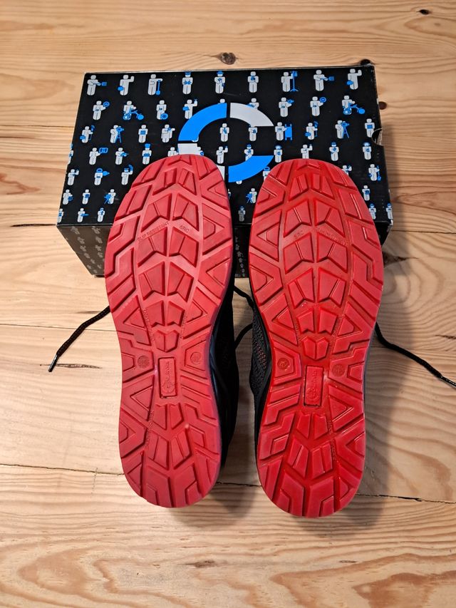 Botas de seguridad CALIMA negras y rojas