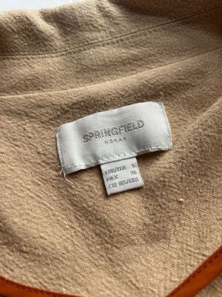 Abrigo Springfield Lino Beige Talla S