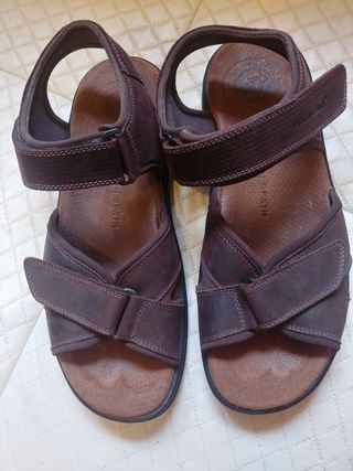Sandalias de Piel Marrón Panamá Jack.PRECIO NO NEG
