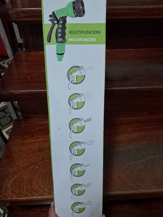 Manguera Espiral Jardín 15m con Pistola