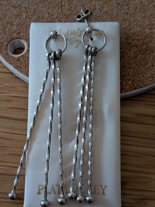 Pendientes de plata con diseño de espiral
