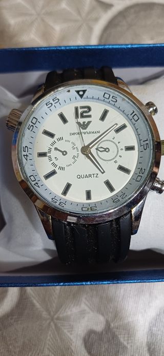 Orologio Uomo Emporio Armani Quarzo Bianco Nero