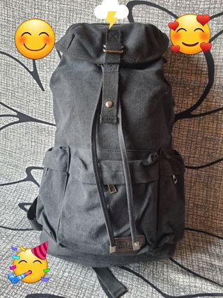 Mochila mujer lona canvas vintage 