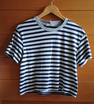 Camiseta rayas Pull&Bear azul