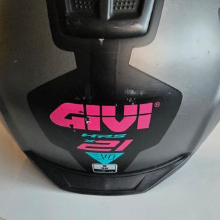 Casco de Moto Givi Negro con Detalles Rosa Talla S