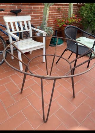 Patas de hierro para mesa redonda exterior