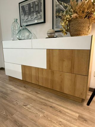 OFERTA! Aparador moderno madera y blanco