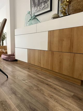 OFERTA! Aparador moderno madera y blanco