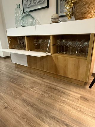 OFERTA! Aparador moderno madera y blanco