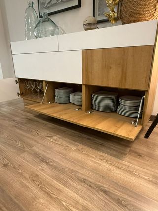 OFERTA! Aparador moderno madera y blanco