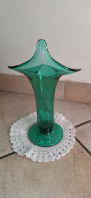Vaso in vetro verde