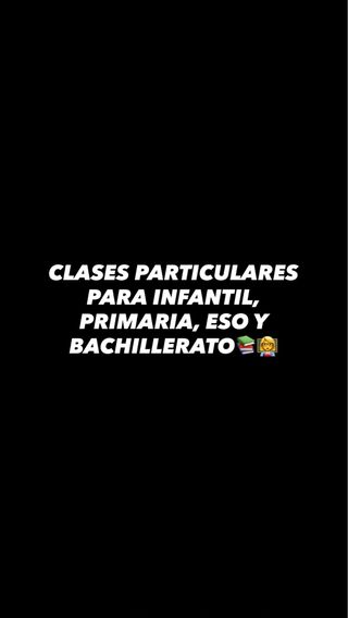 CLASES PARTICULARES