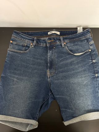 Pantalones cortos vaqueros Zara hombre Talla 42