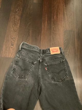 Levi's 94 Baggy Jeans Neri Taglia 24 Donna