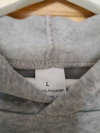 Sudadera con capucha gris hombre