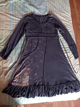 Vestido tipo Desigual azul