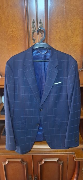Traje Zara Gris a Cuadros Hombre