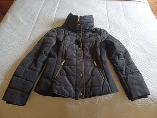 Cazadora acolchada marrón mujer