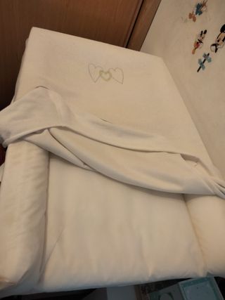 Cambiador y forro para bebé