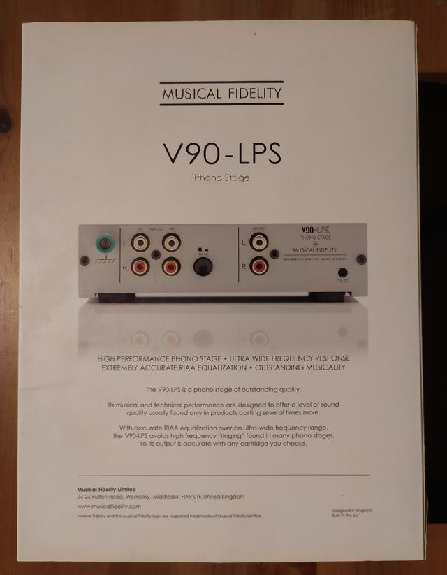 Pre Phono Stage MM/MC V90-LPS