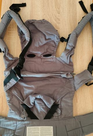 Mochila Portabebés Manduca Pure Cotton Gris