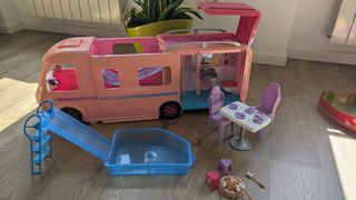 Caravana Barbie Juguete Rosa