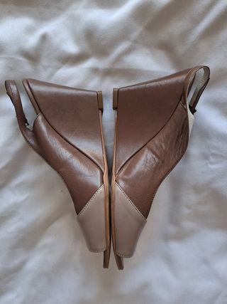 Zapatos PORTSAID marrones y beis