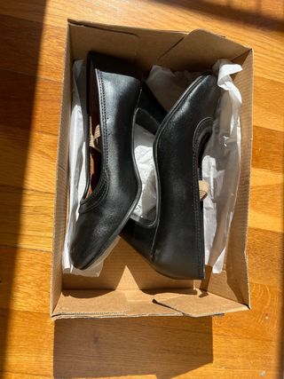 Zapatos piel T35 Flamenco negros 