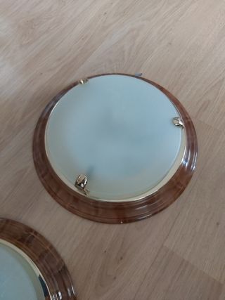 Dos plafones de techo